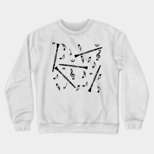 Clarinet Music Notes Crewneck Sweatshirt